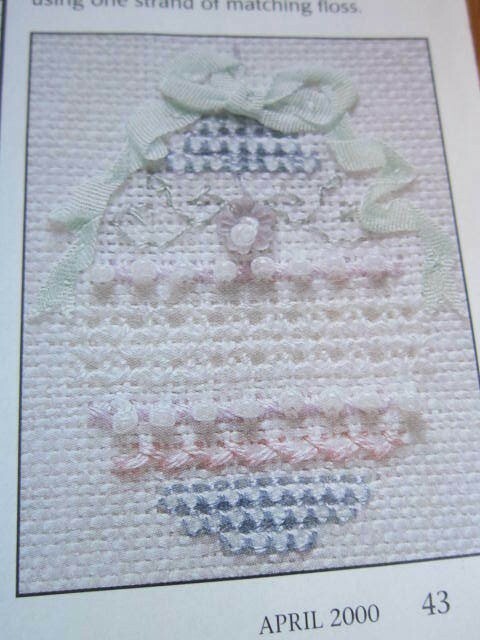 Cross Stitch Pattern Lesa Steele Beaded Pastel Easter Eggs Spring Sampler