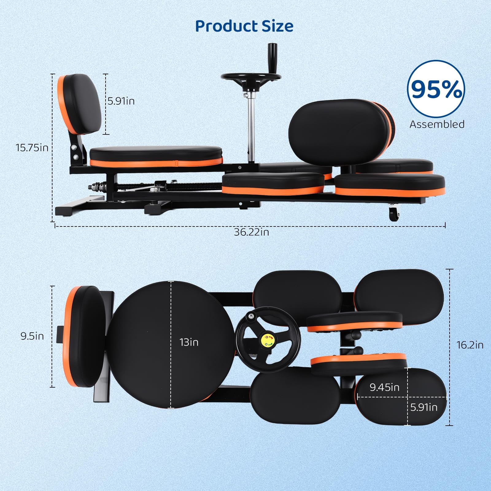 Leg Stretcher,220lbs Heavy Leg Stretch Machine,200° Adjustable Split Machine ...