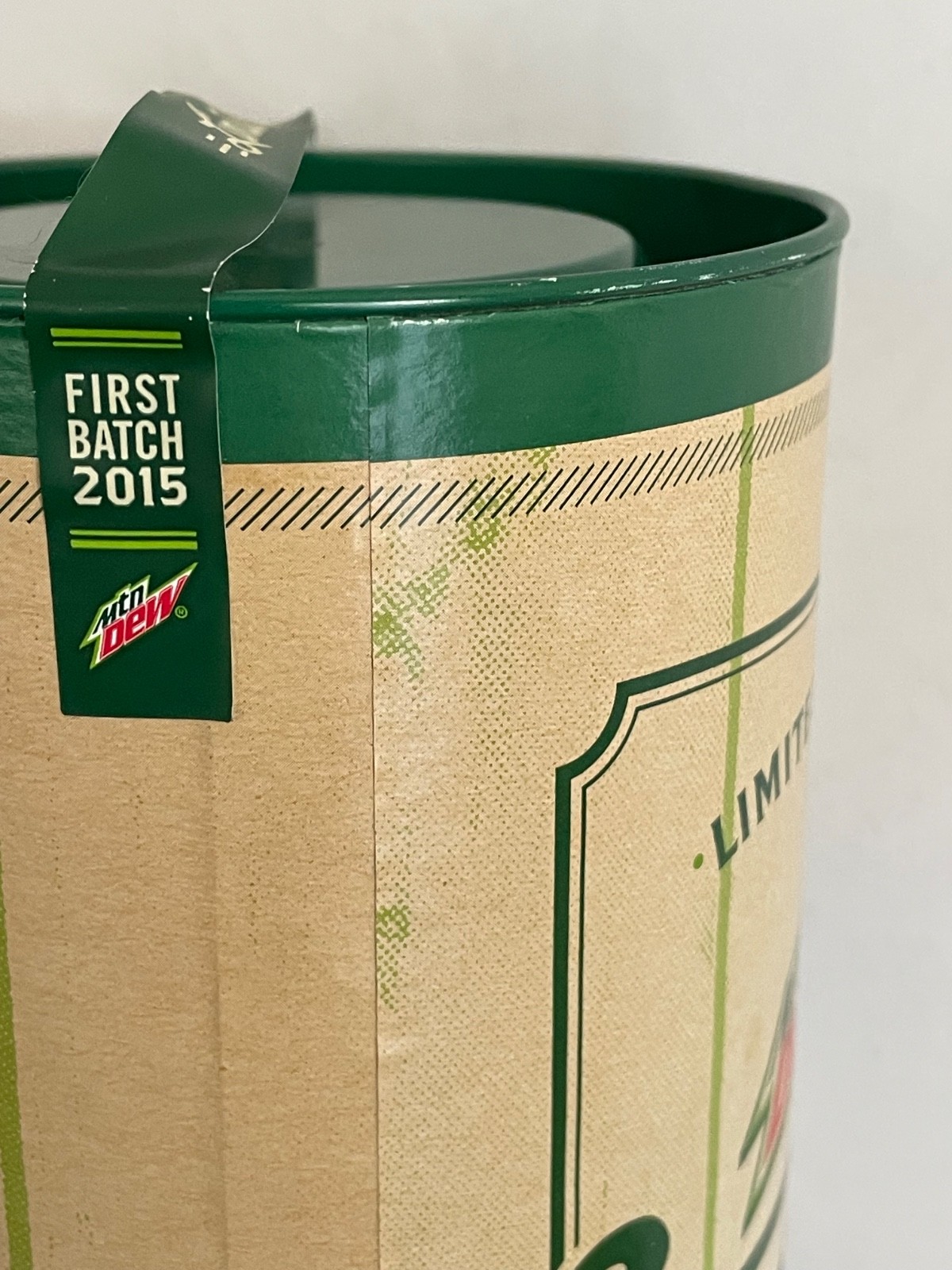 Mountain Dew Dewshine Empty 25 oz Bottle,Cap,Container. 2015 First Batch