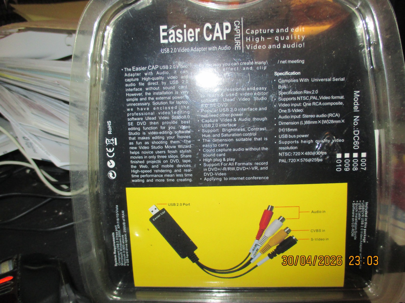 Easier CAP USB 2.0 Video Capture Adapter – New