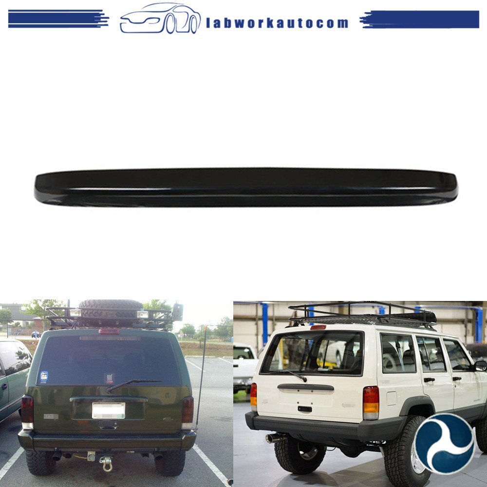 1PCS Black Rear License Plate Lamp Light Cover For Jeep Cherokee  97 98 99 00 01