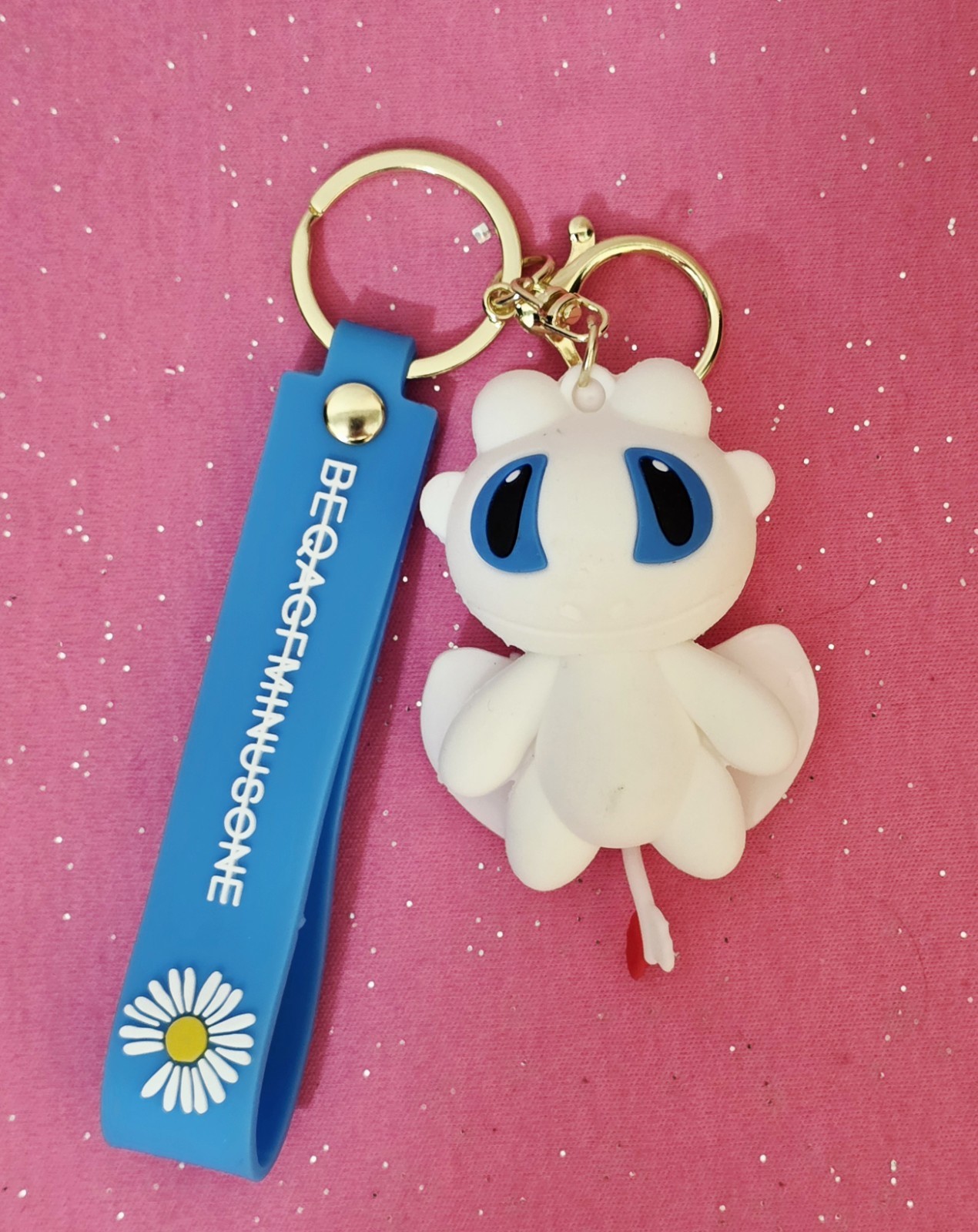 How To Train Your Dragon LIGHT FURY Silicone Character Keychain