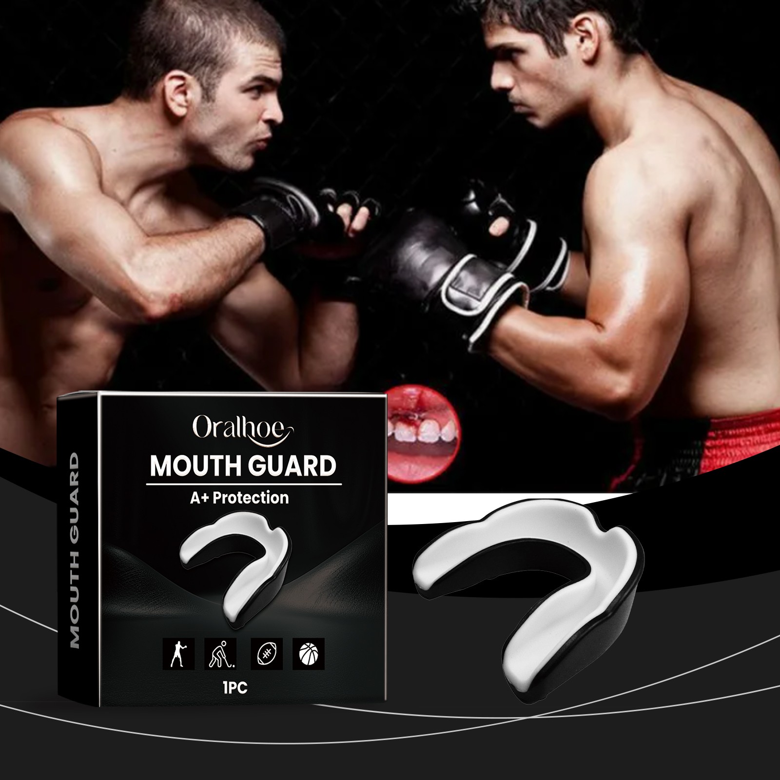 Sports Mouthguard for Taekwondo and MMA with Comfort Fit Design