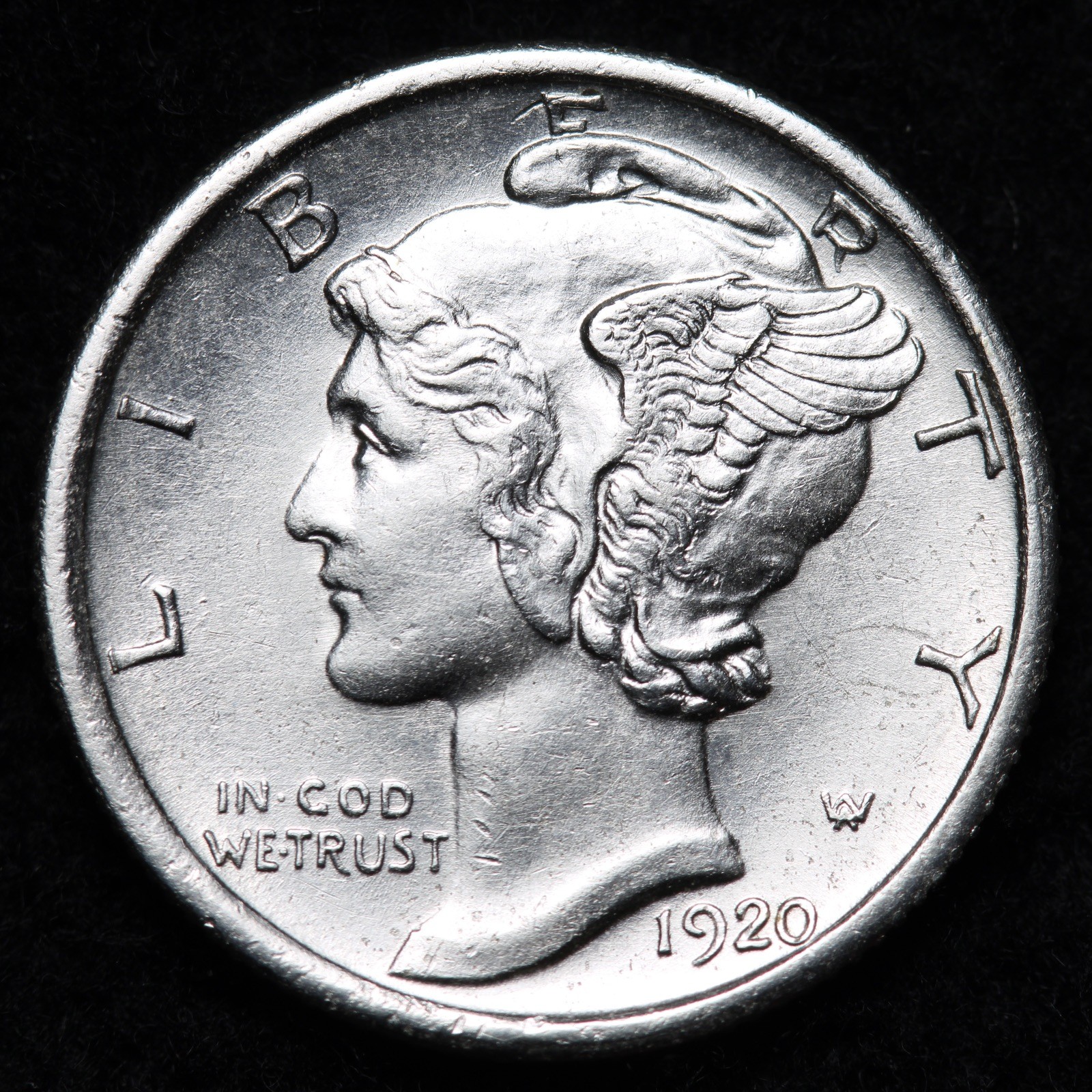 1920-D Mercury Silver Dime UNC *UNCIRCULATED* MS E289 GJTNN