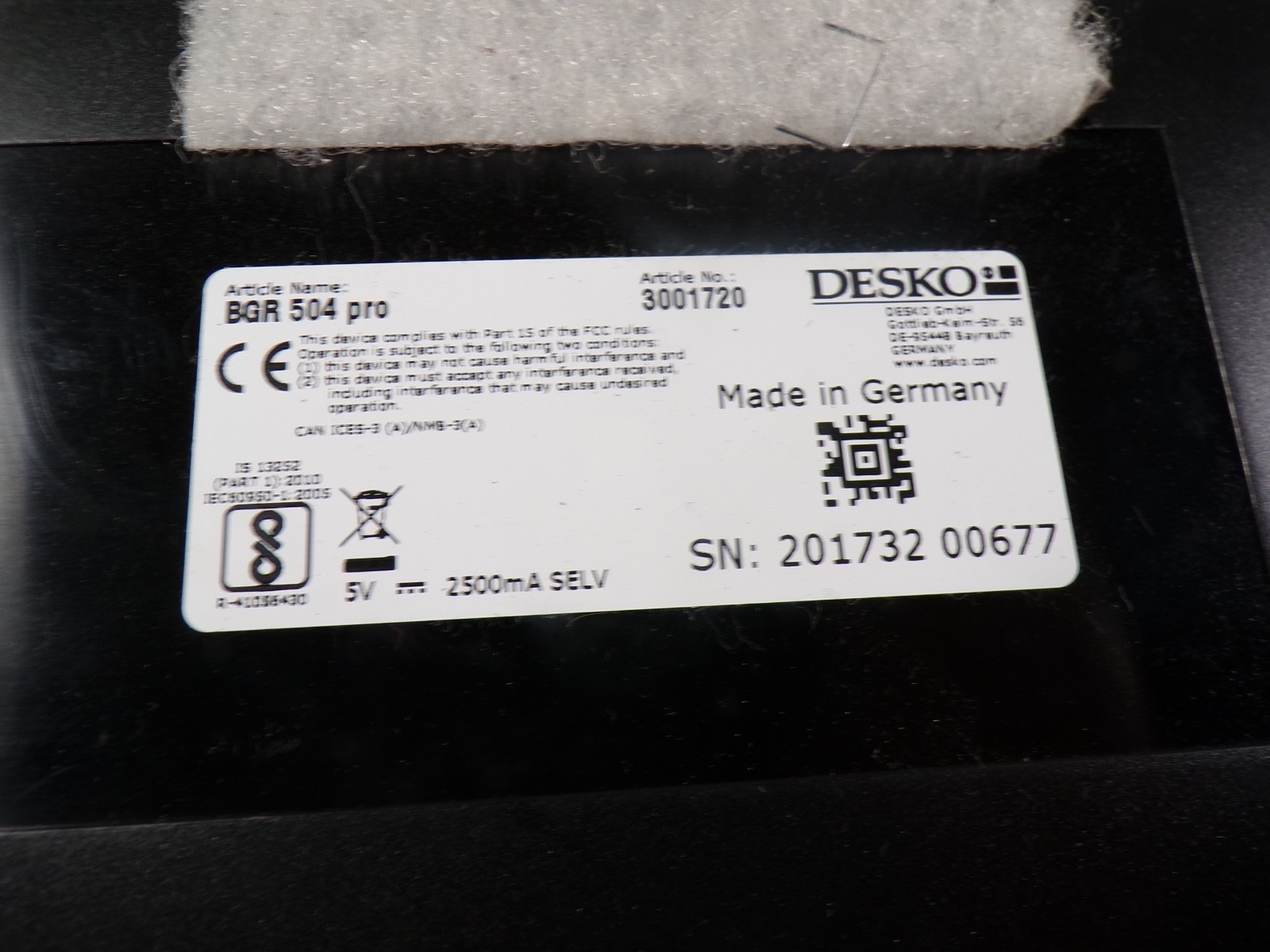 DESKO 3001720 BGR 504 PRO BOARDING GATE READER