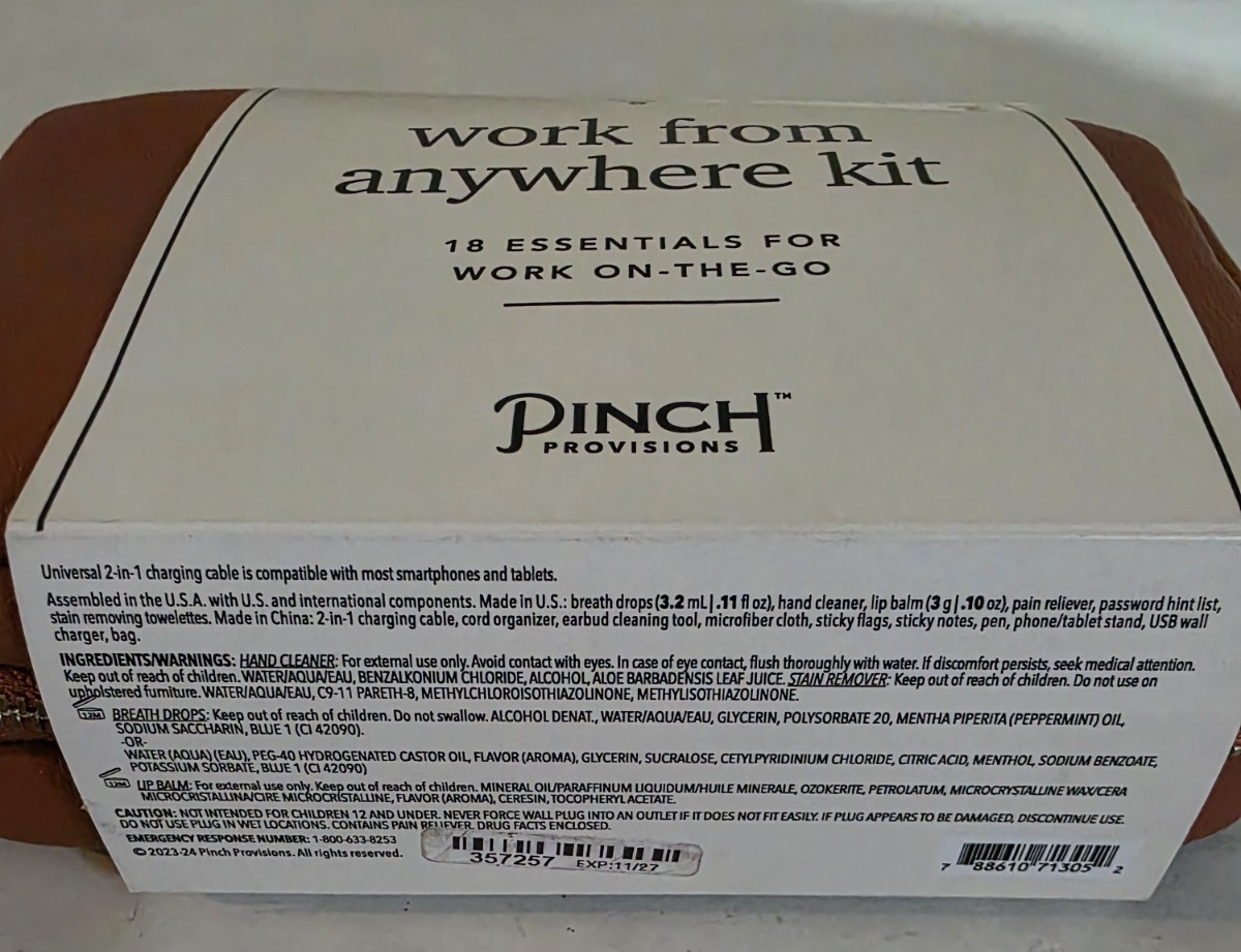 Pinch Provisions Work from Anywhere Kit in Cognac