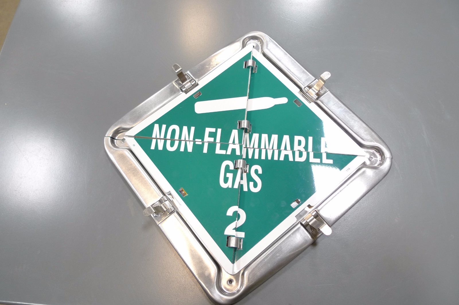 BRADY 59956 Aluminum Various Vehicle Warning Placard,   18 legends
