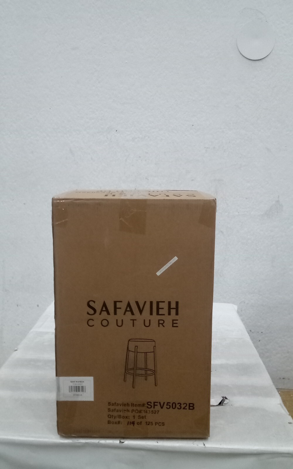 Safavieh Boucle Metal Leg Counter Stool, Reduced Price 2172727132 SFV5032B