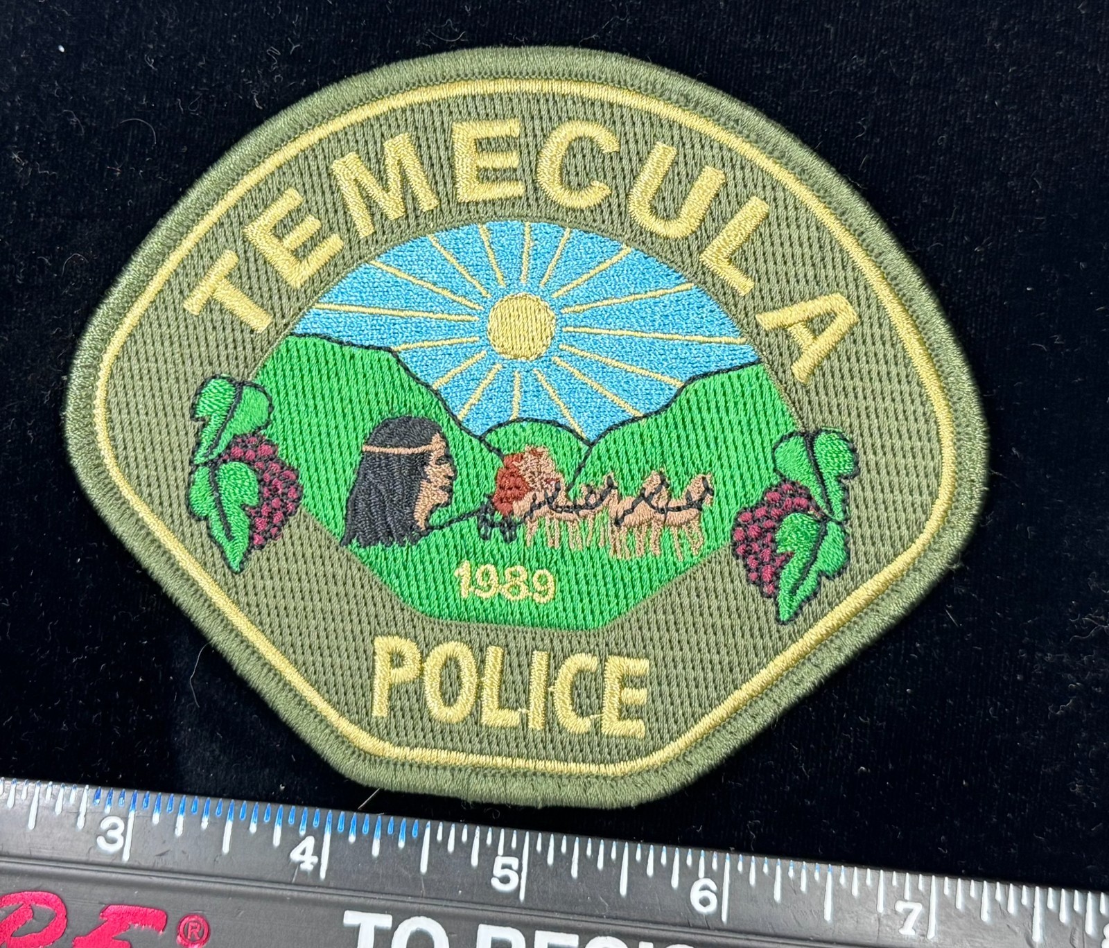 Riverside California Sheriff Patch, Contract City, Temecula