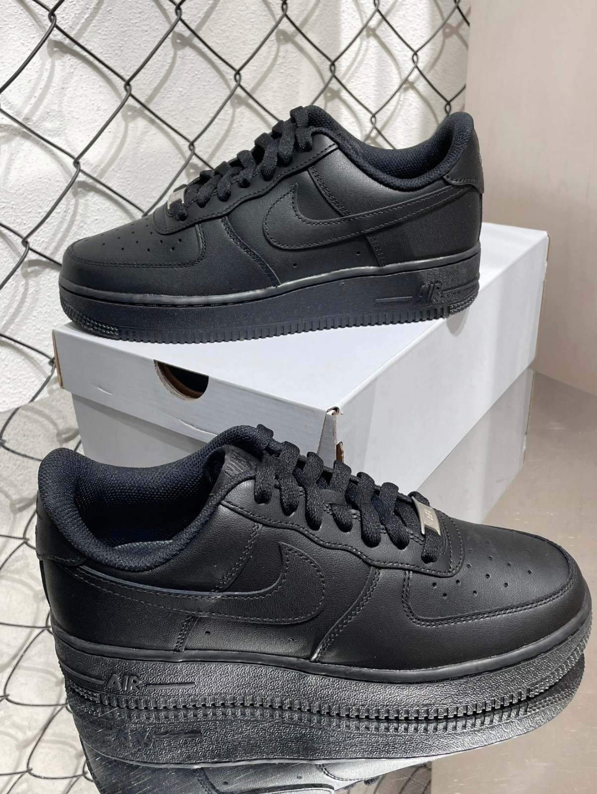 Nike Air Force 1 Low '07 Triple Black Men's Black Sports Sneaker CW2288-001