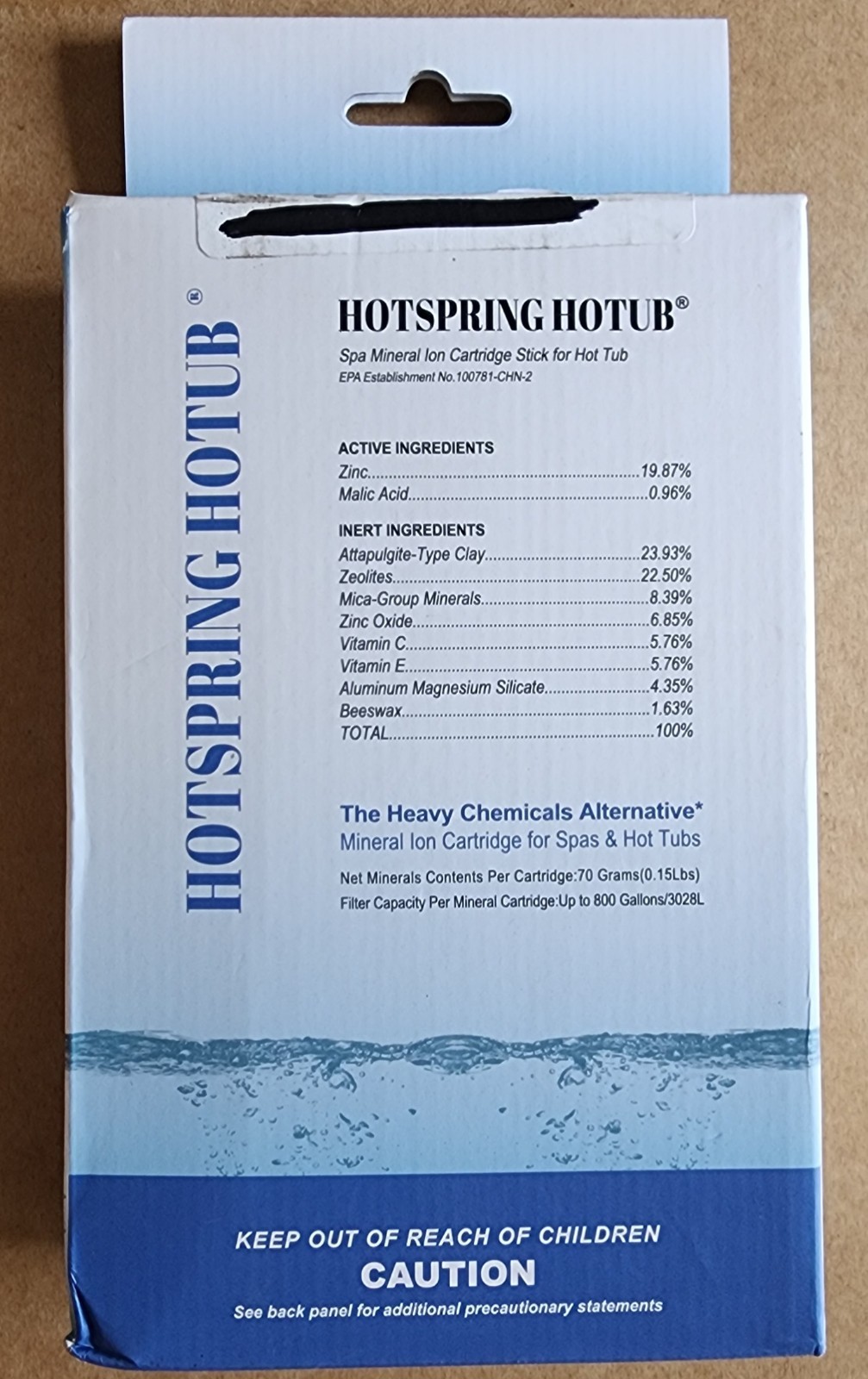 HOTSPRING HOTUB Hot Tub Mineral Cartridges Spa Filter Sticks to 800 Gal (3-Pack)