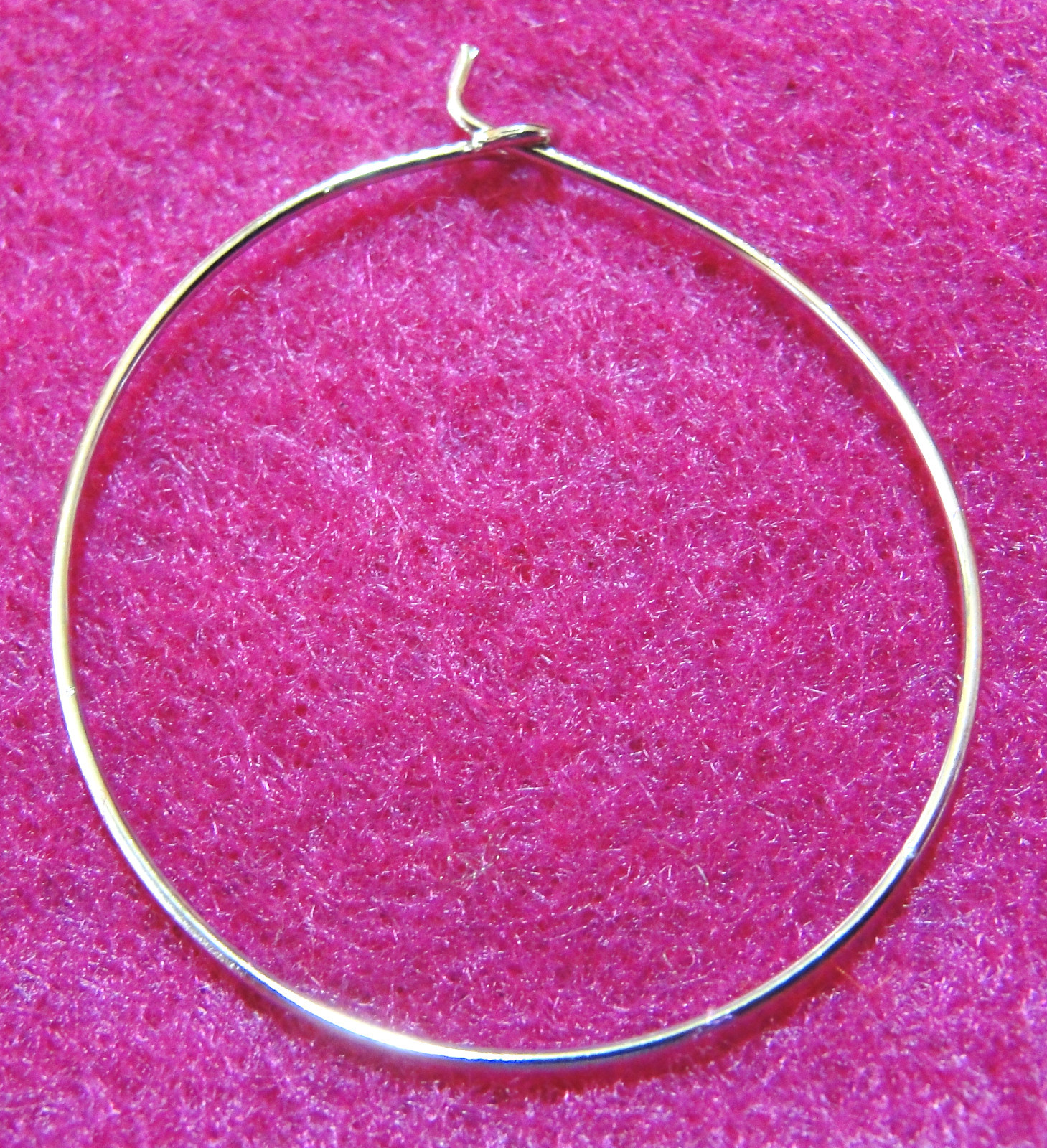 20Pcs. Dark Silver 25mm / 1" Earring HOOPS Wine Glass Ring Tibetan Findings EH18