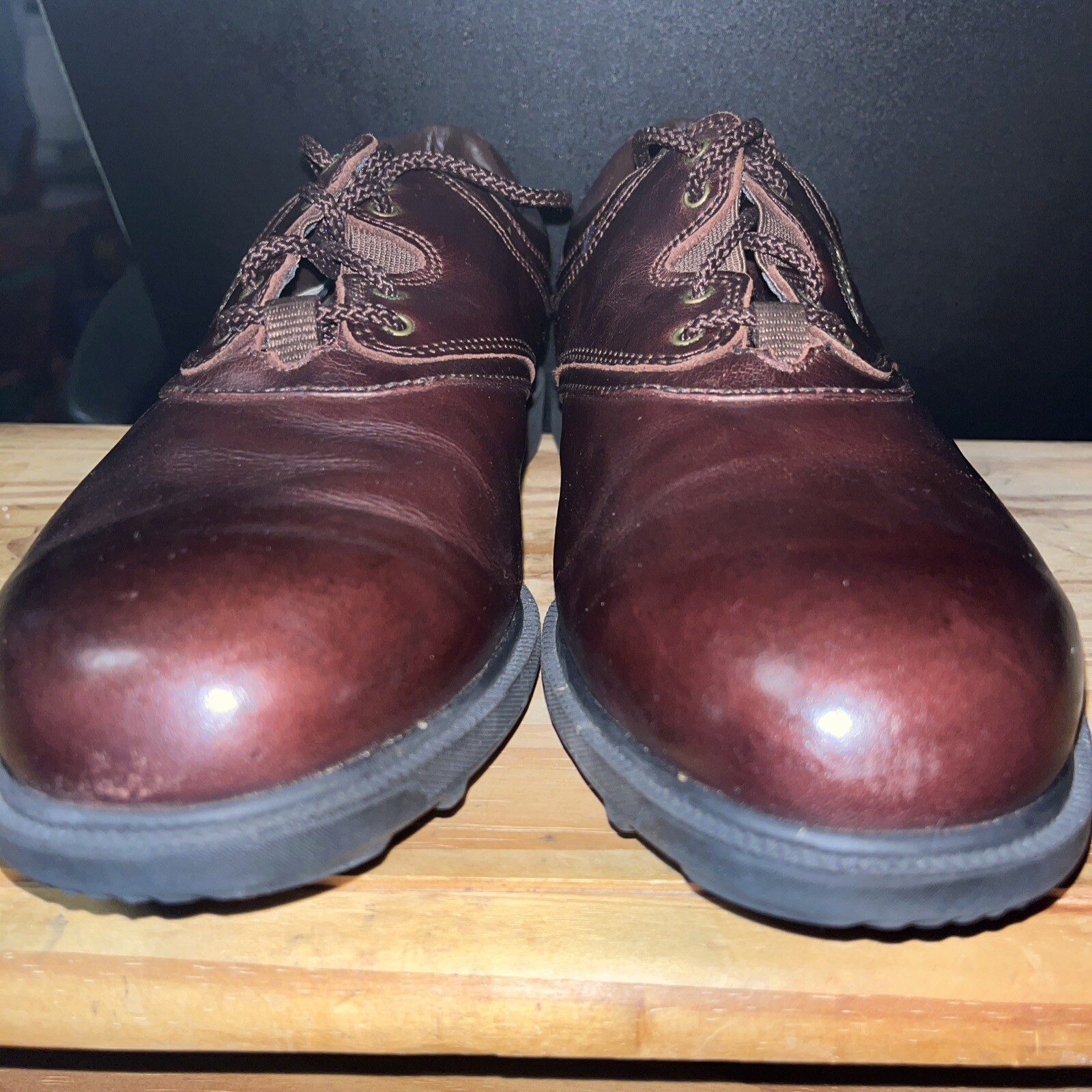 Footjoy Extra Confort Mens Golf Shoes Size 8.5 Model #57735 Brown