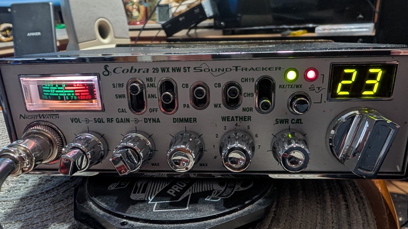 Cobra 29 WX NW ST Sound Tracker 40 Channel CB WATCH VIDEO !!!