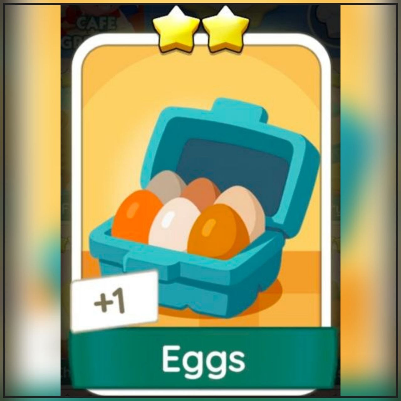 1 x Eggs (⭐️⭐️) Set-11 Cafe Ingredient ( Happy Harvest ) Mono_poly_go Sticker