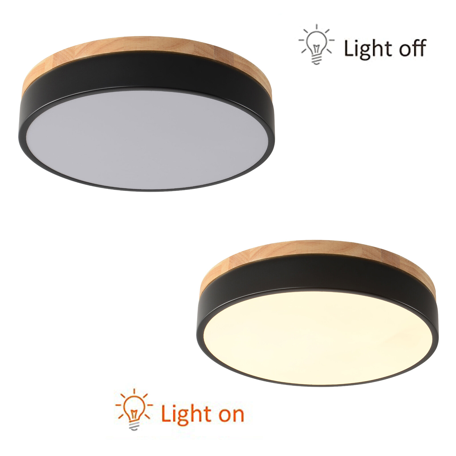 Dimmable LED Close to Ceiling Light Mount Ceiling Light Circle Lighting