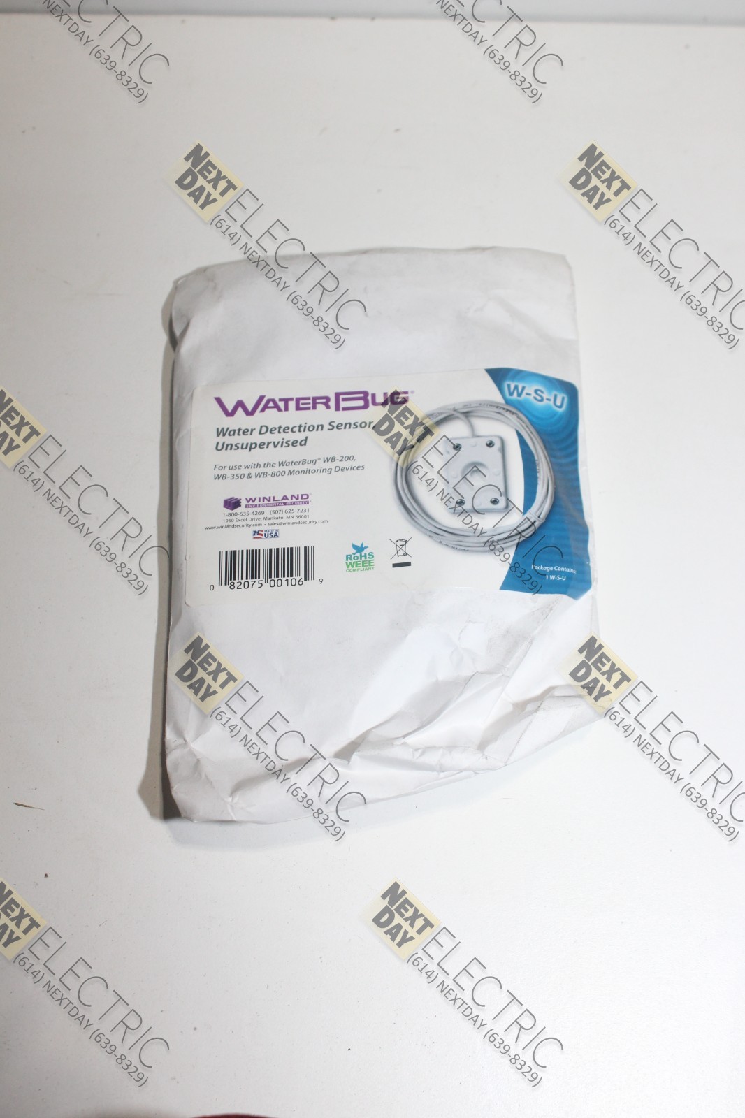 WaterBug, W-S-U, Water Detection Sensor WB-200 WB-350 WB-800  Unsupervised WSU