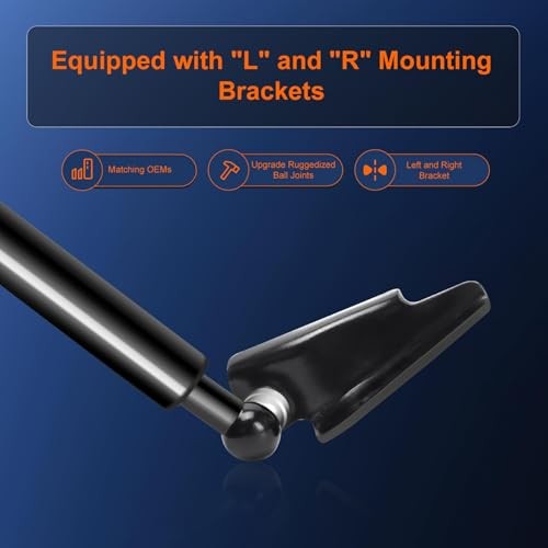 Qty (2) Tailgate Gas Shock Strut with Bracket Compatible with Subaru Forester