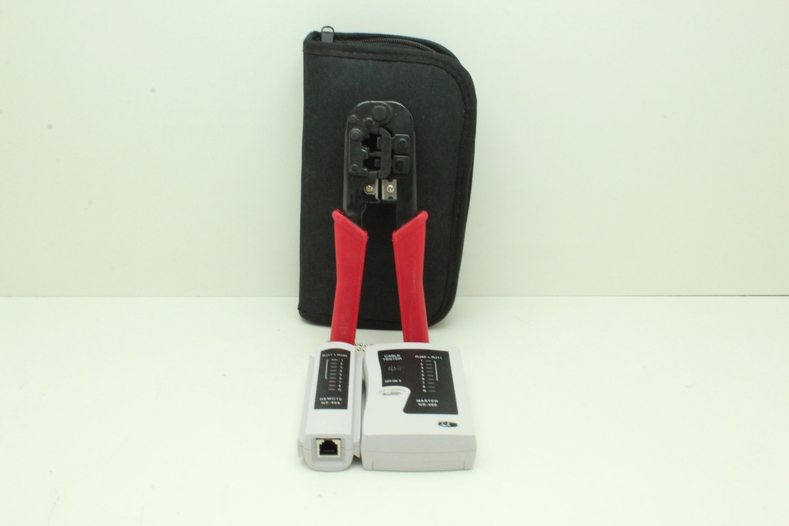 Network Cable Tester Kit RJ45 + RJ11 Master NS-468 + Remote NS-468 + Pliers