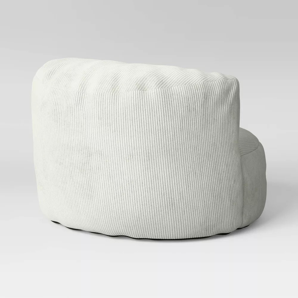 Corduroy Compressed Foam Dorm Chair Cream - Room Essentials