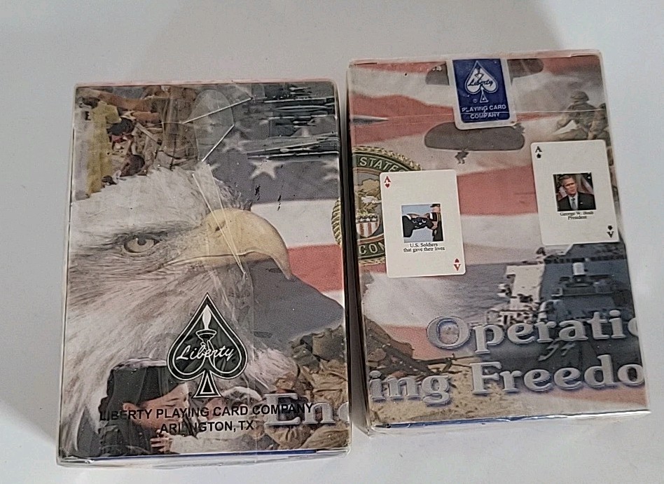 2~Operation Enduring Freedom Liberty American Heroes of Playing Cards (New)