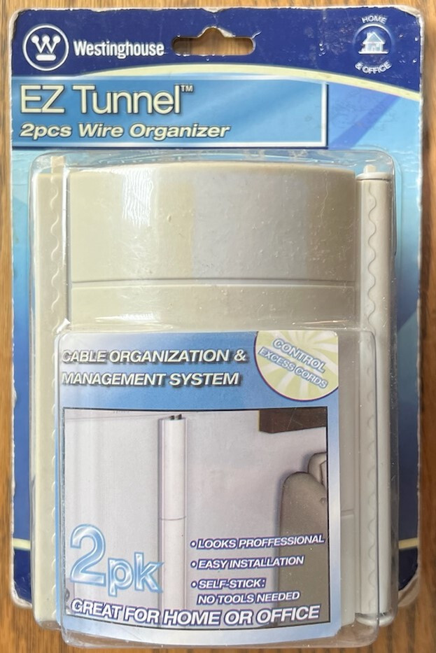 Westinghouse ~ EZ Tunnel ~ Ivory 2 Piece Wire Organizer ~ Brand New ~ Sealed