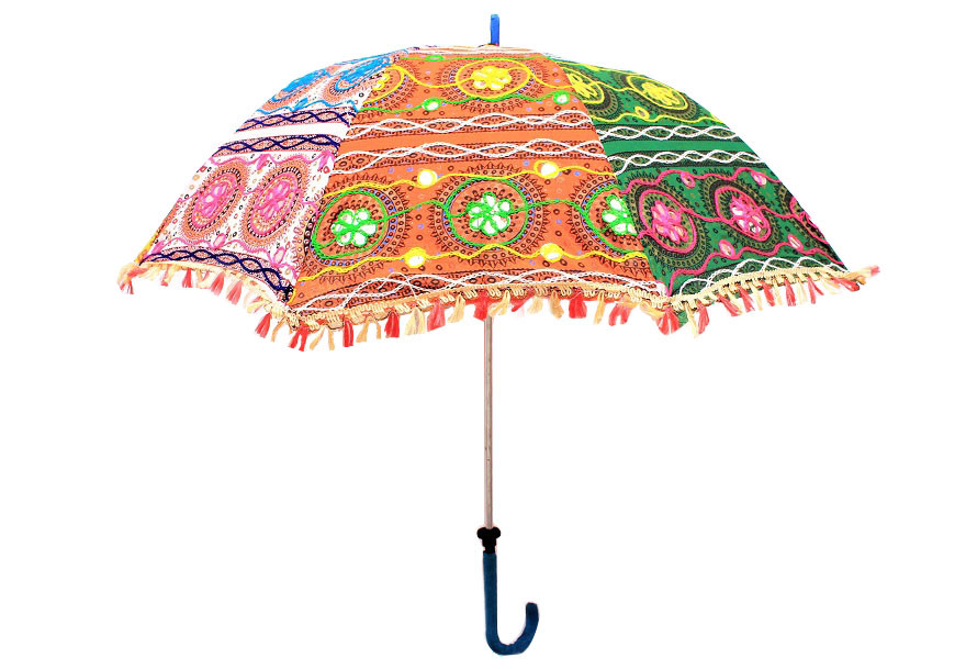 Handmade Jaipuri Sun Parasol - Artisanal Umbrella for Summer & Beach Days ☀️🌊🌈