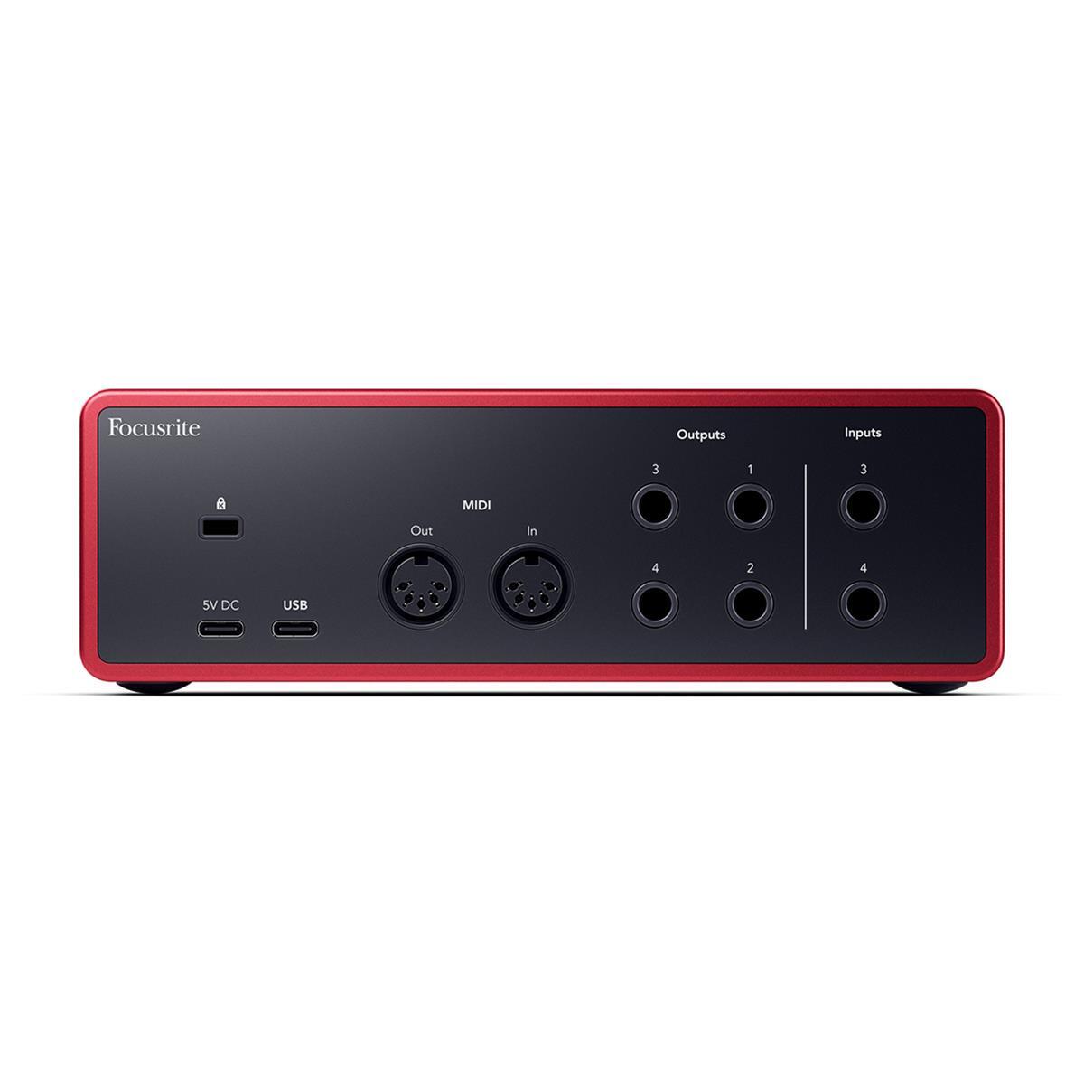 Focusrite Scarlett 4i4 4th Gen USB Interface with Software Suite
