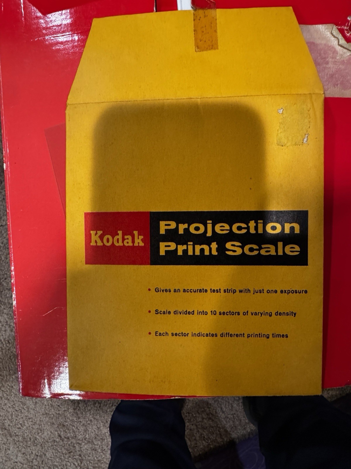 Vintage Darkroom Kodak Photography Projection Print Scale - OPEN BOX