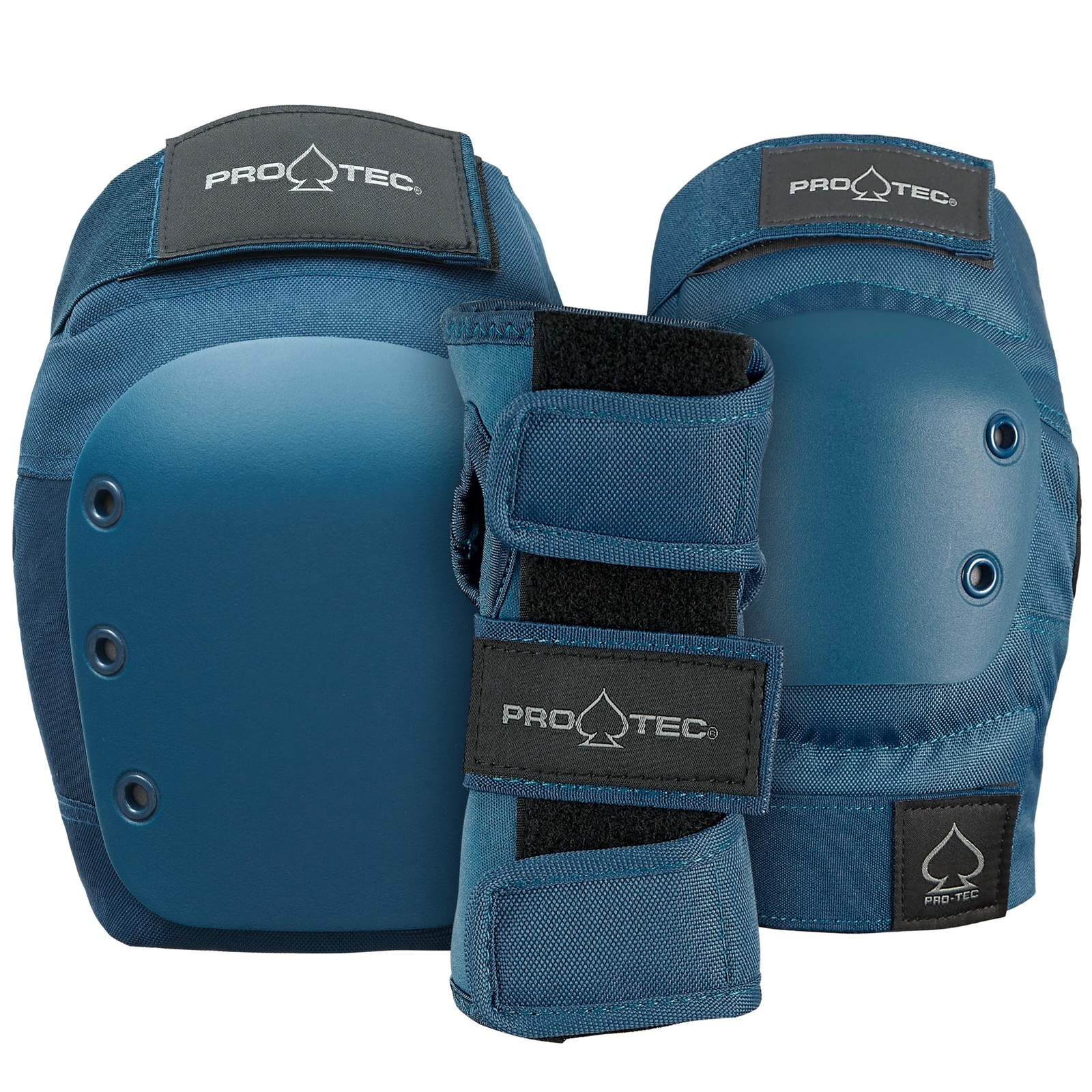 Pro-Tec Street 3-Pack Pad Set - For Skateboarding Roller Skating Scooter