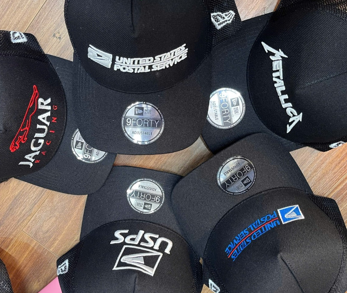 TRD Black New Era Mesh Trucker Hat, Unisex Hat, Embroidered Logo Hat