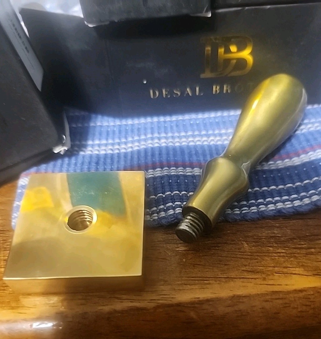 Desal Brothers Custom Brass Ice Stamp With Meta