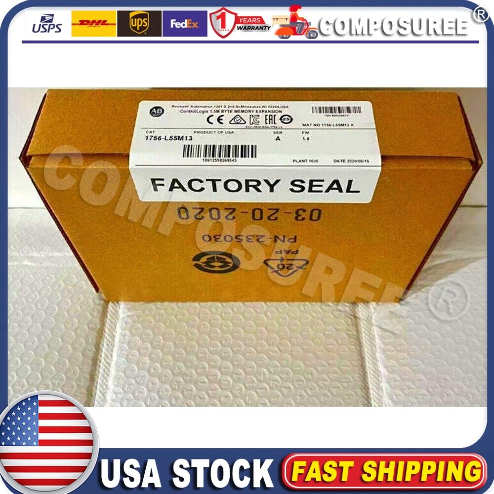 New Sealed AB 1756-L55M13 /A Processor Unit Memory Expansion 1756L55M13 USA