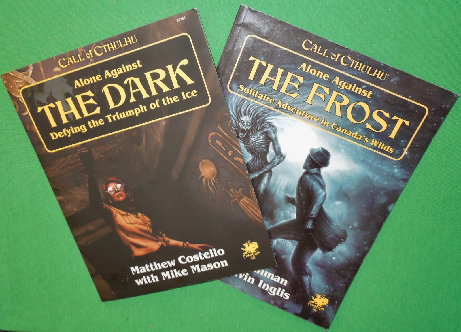 2019 Call of Cthulhu Role Playing Game Manuals: Alone Against the Dark and Frost