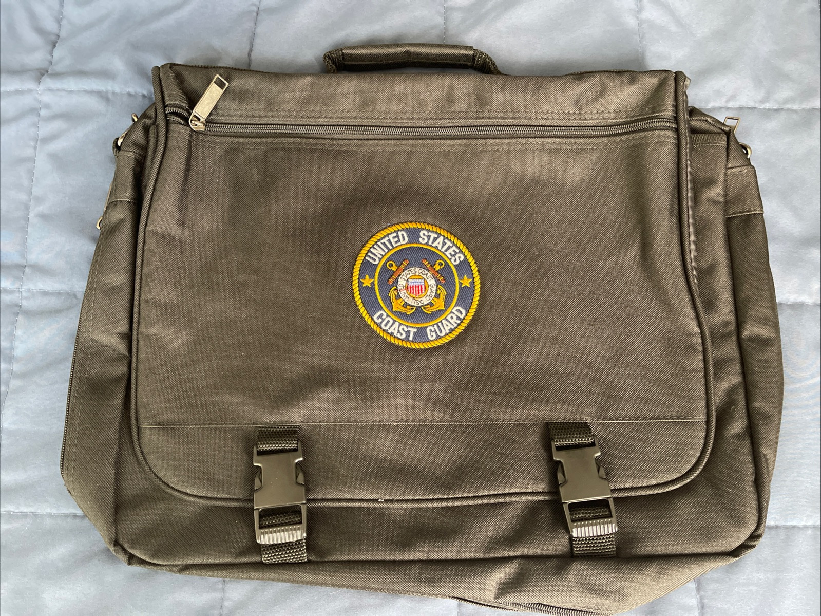 United States Coast Guard Computer Bag Lots Of Compartments Expandable New