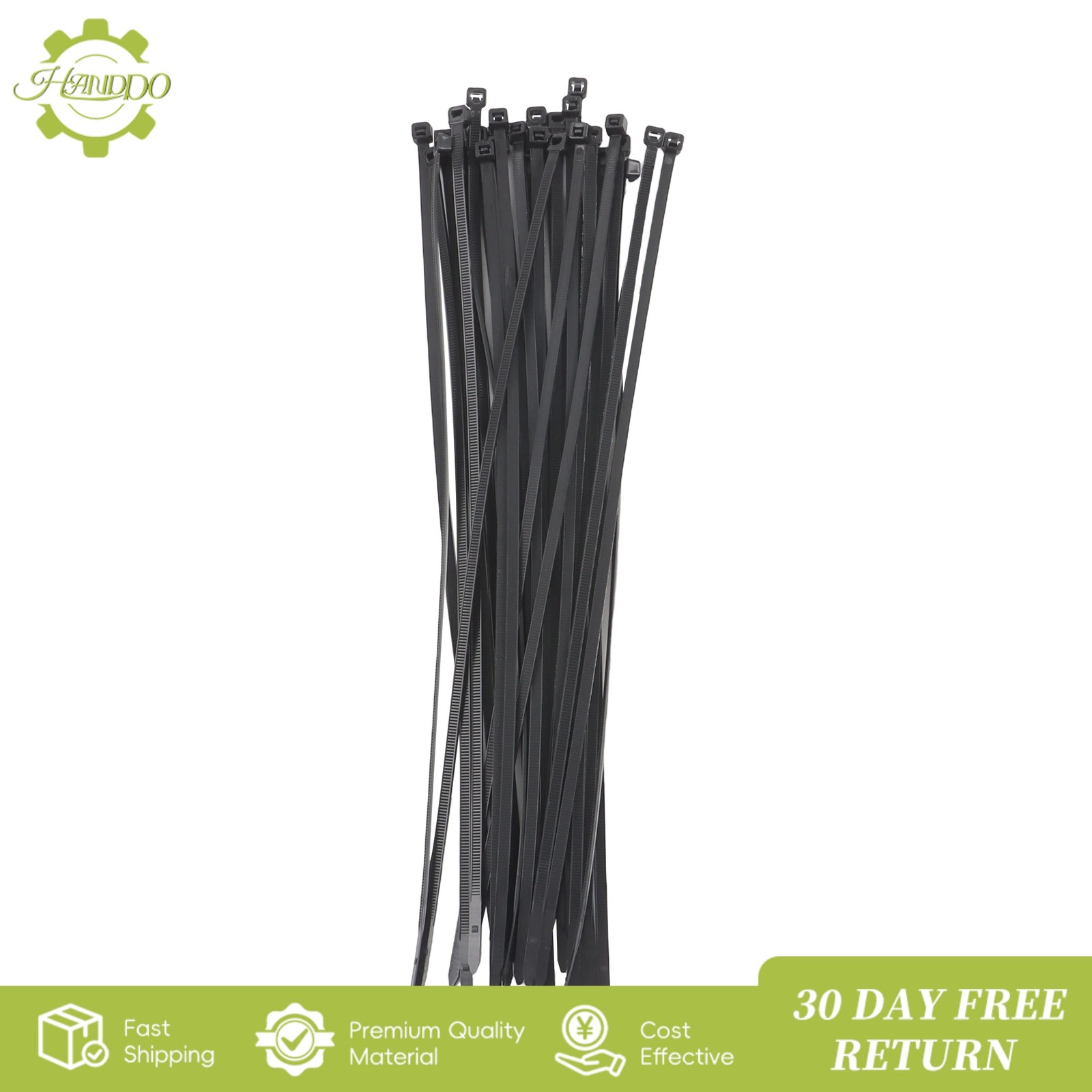 1000Pack Assorted Sizes 8"+12"+14" Cable ties with 100 lb Zip Ties Heavy Duty