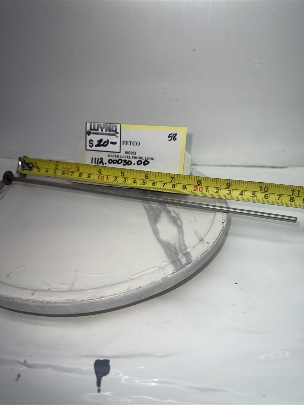 (NEW) Fetco 11” Water Level Probe Part # 002051