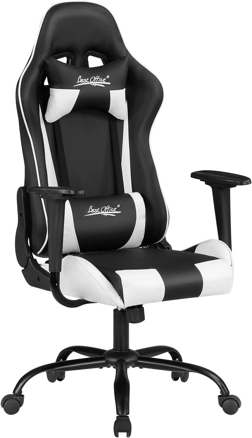 Gaming Chair Desk Chair Ergonomic High Computer Chair with Adjustable Lumbar Sup