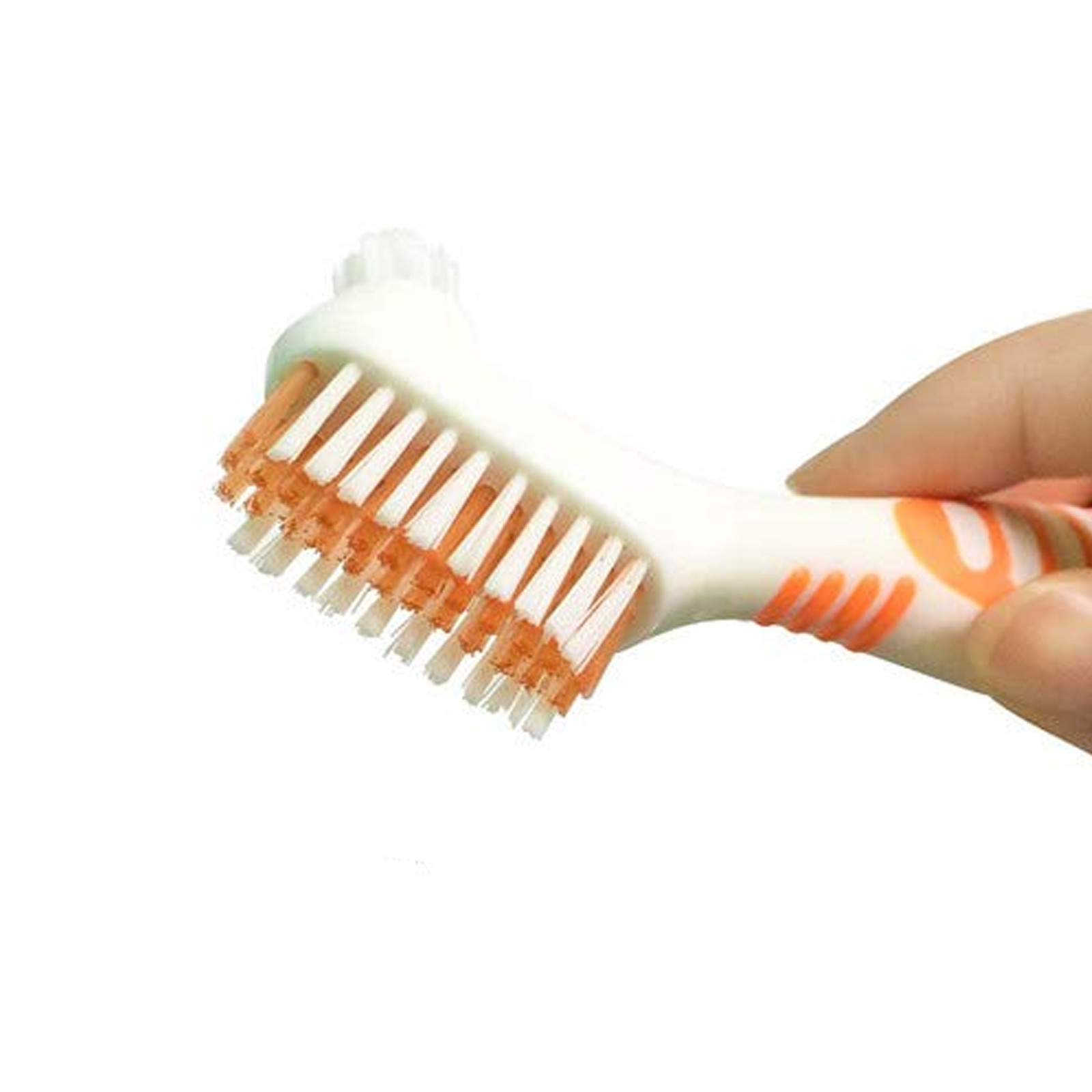 3 Pack Denture Cleaning Brush Set Dual Angled Multi Layer Soft Bristle Brushes