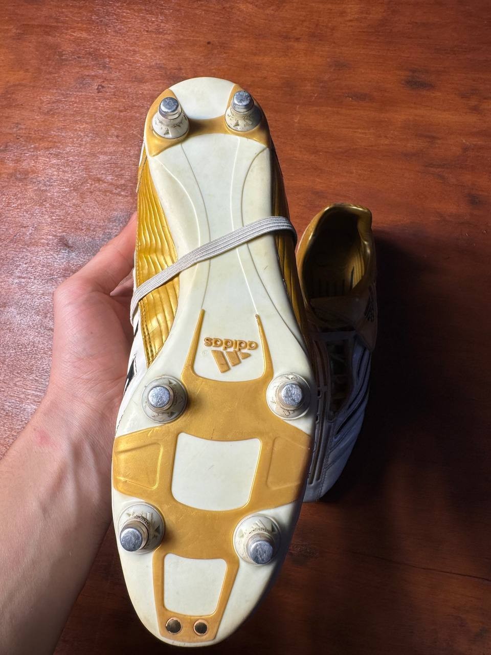 ADIDAS PREDATOR ABSOLUTE 2006 FOOTBALL BOOTS CLEATS GOLD SIZE UK 9 MEN 462520