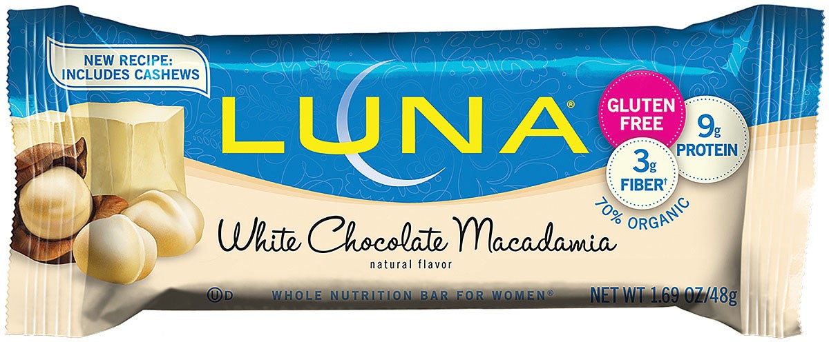 Luna Bar White Chocolate Macadamia Energy Food Bar - Delicious and Nutritious