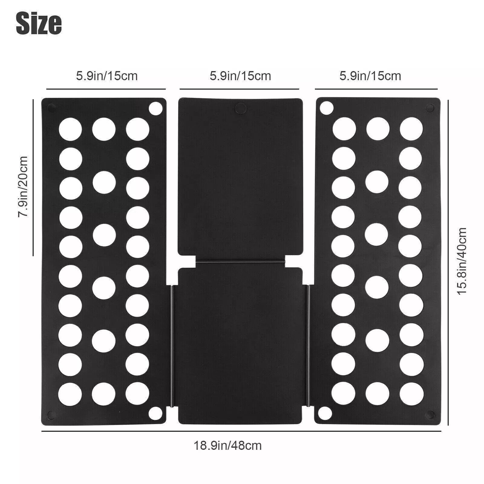 Clothes Folder Folding Board Laundry Organizer T-Shirt Fast Fold Flip Adjustable