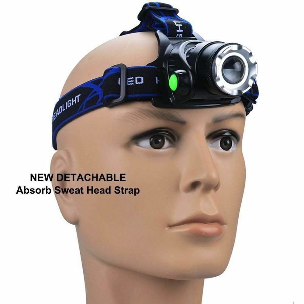Rechargeable Head light Tactical Headlamp Zoomable Head Lamp Bright