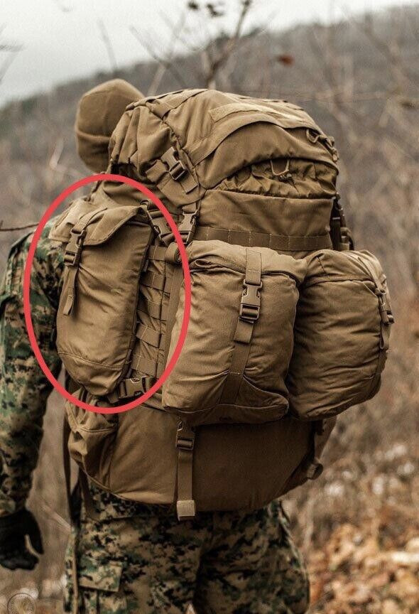 2 Pack - USGI MOLLE Hydration Pouch Pack USMC FILBE 100oz. COYOTE - NEW