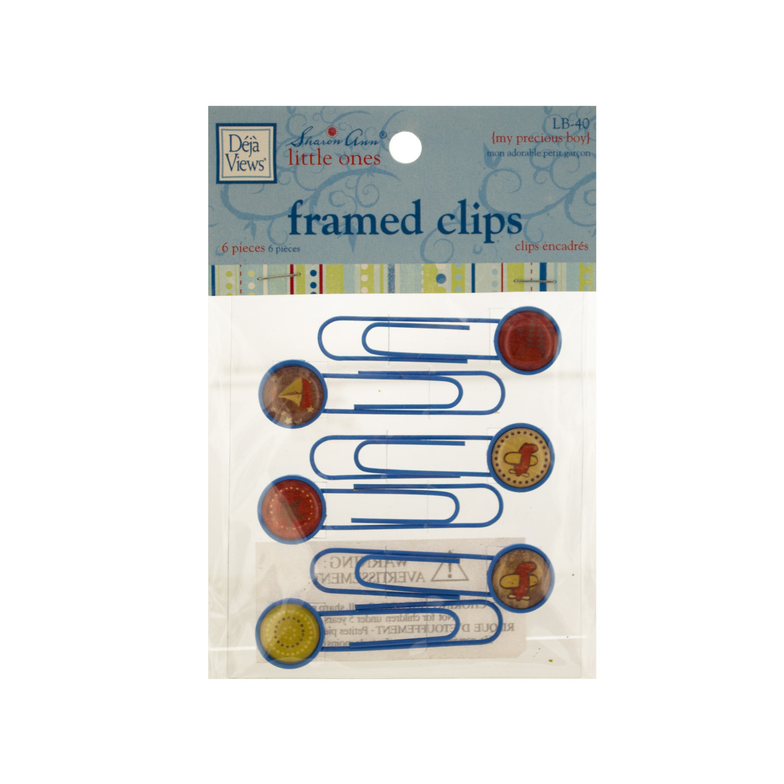 Three (3) Packs ~ Deja Views Brand ~ Framed Paper Clips ~ My Precious Boy
