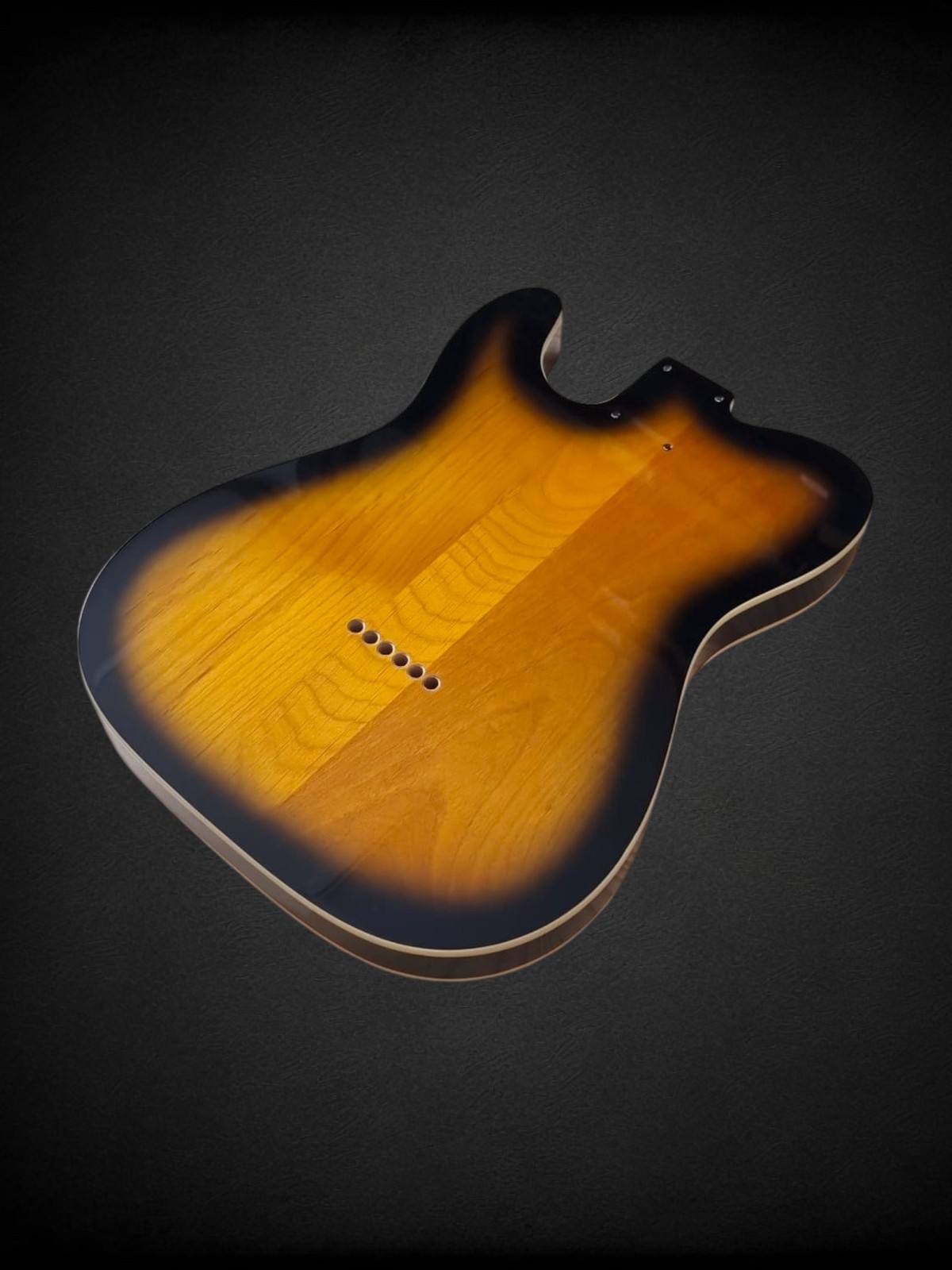 Telecaster Body Sunburst 2-tone, double binding, gloss varnish