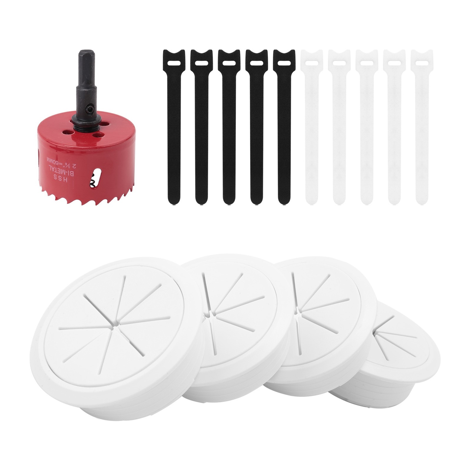4 Pack Wire Concealer for Wall Mounted , 2-3/8 Inch (60Mm Hole)  Wall Wire3430