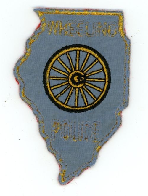ILLINOIS IL WHEELING POLICE NICE SHOULDER PATCH SHERIFF VERY USED