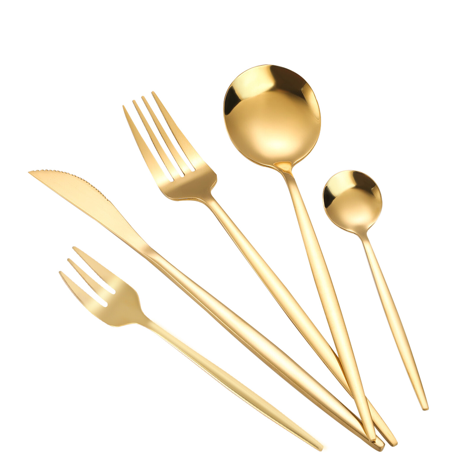 90 Set Tableware Stainless Steel kitchen Utensils Spoon Fork Knives For Party