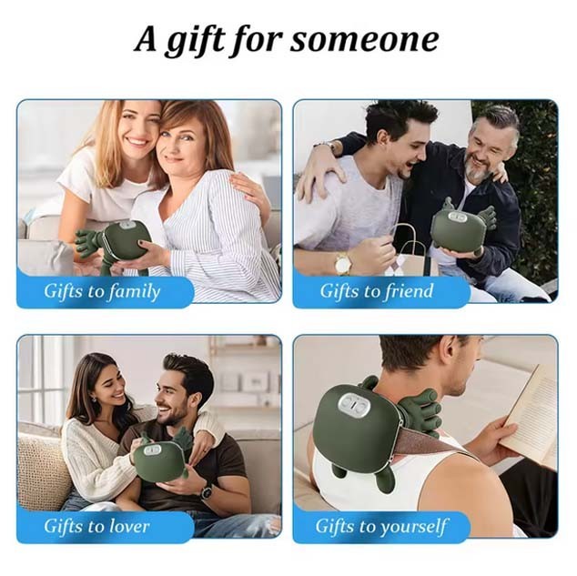 Bionic Neck Shoulder Massager Multifunctional 3-Level Cervical Heating Kneading